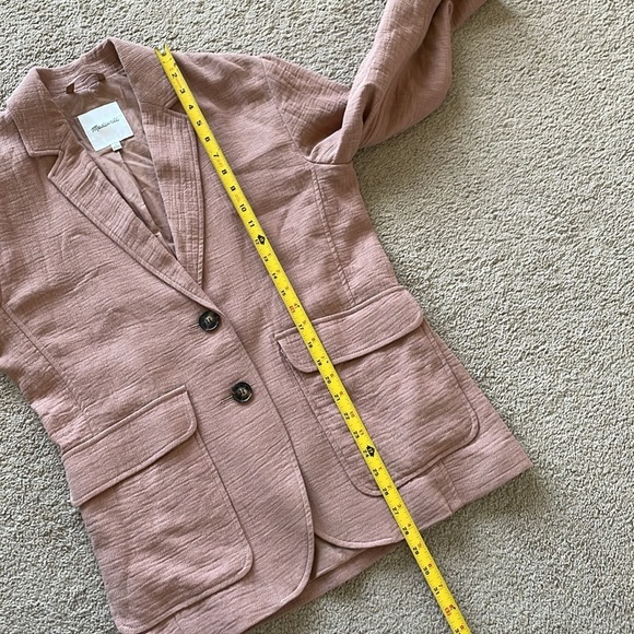 Madewell Larsen Blazer Cotton-Linen Relaxed Jacket W’s S Faded Earth Boho - Picture 10 of 16
